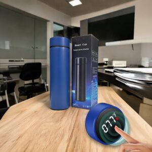Temperature Display Flask 500ml - Blue