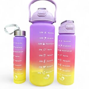 Motivational Water Bottle 3 in 1 - Colour 3