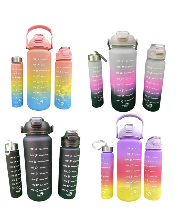 Motivational Water Bottle 3 in 1