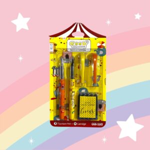 Good Morning Fountain Pen ( Pack of 2 Pens and 5 Cartridge Ink Tanks - Yellow and Orange